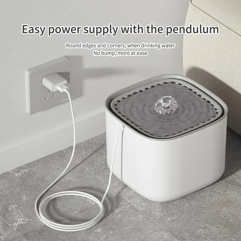 3L Smart Pet Water Fountain Automatic Induction Circulating Filtering Cat Water Drinker USB Electric Mute Cats Water Dispenser