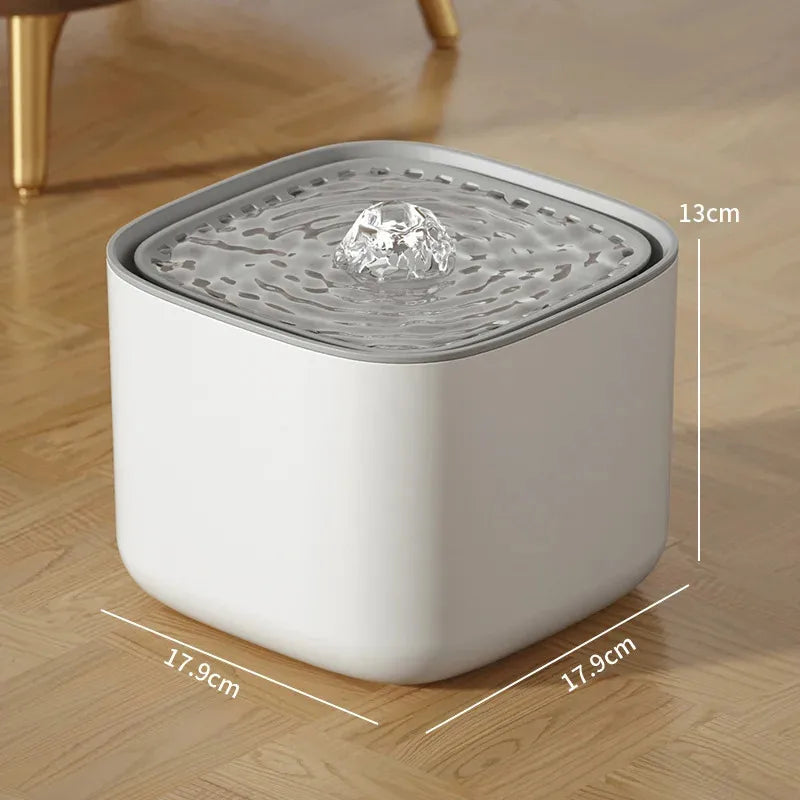 3L Smart Pet Water Fountain Automatic Induction Circulating Filtering Cat Water Drinker USB Electric Mute Cats Water Dispenser